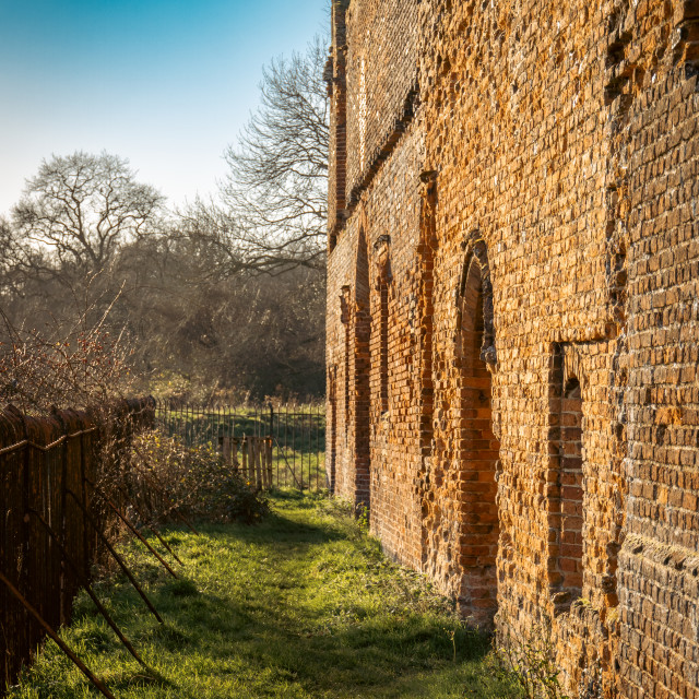 "Someries Castle Red Brick" stock image