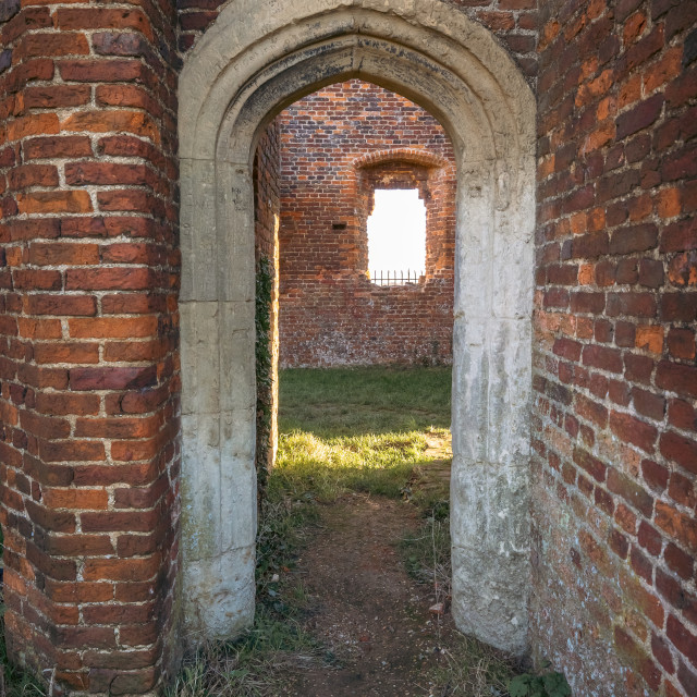 "Someries Castle Archway" stock image