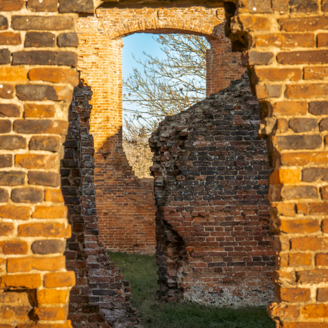 "Remains of Someries Castle" stock image