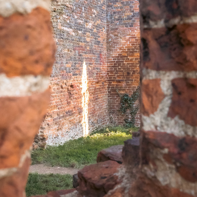 "Someries Castle Red Brick" stock image