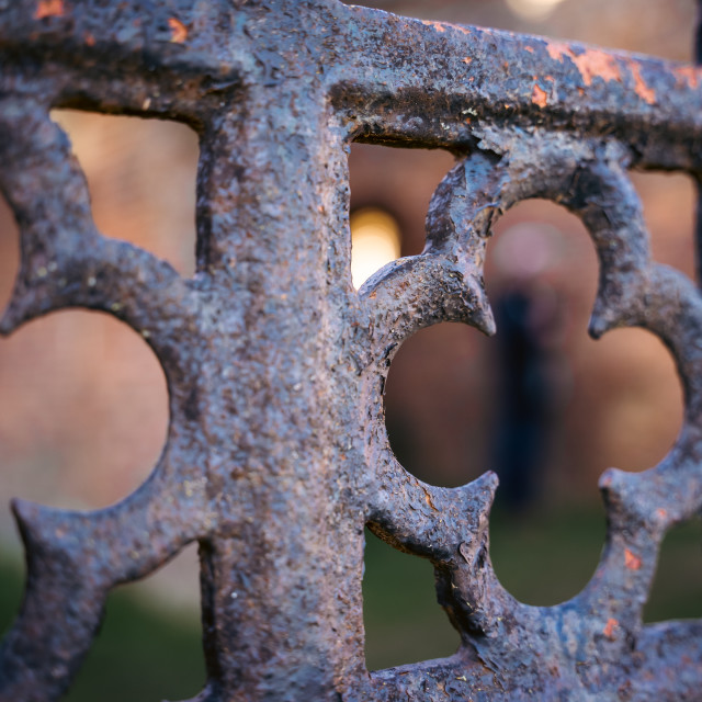 "Someries Castle Flying Drone Bokeh" stock image