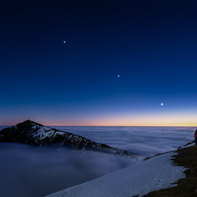 "Jupiter, Saturn and Venus align over Snowdon" by Kat Lawman - $37.04 "Jupiter, Saturn and Venus align over Snowdon" stock image