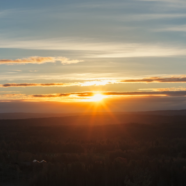 "Red dawn" stock image