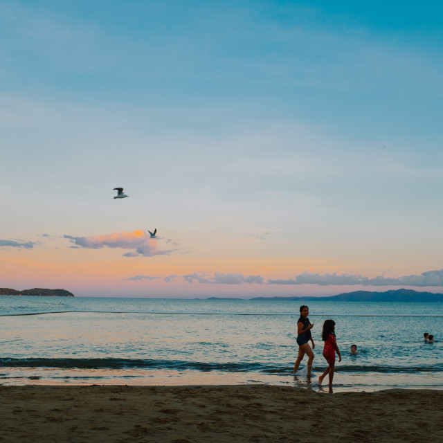 "Sunset in Townsville" stock image