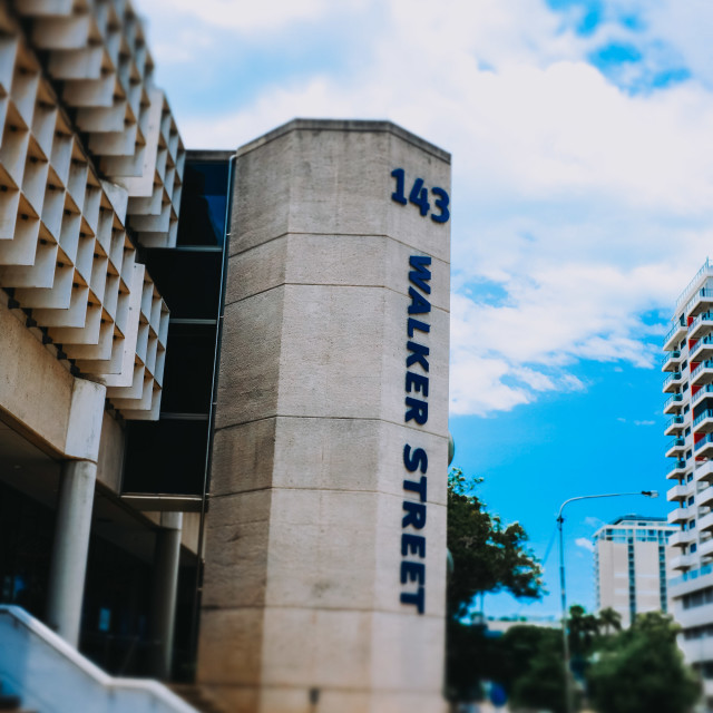 "Walker Street in Townsville" stock image