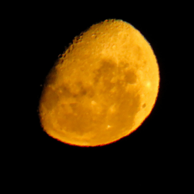 "Orange Moon" stock image