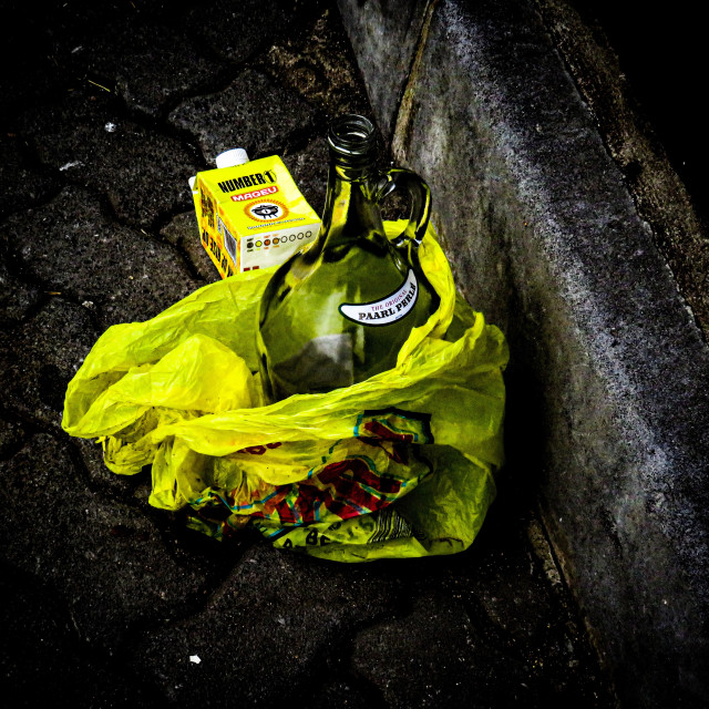 "Plastic Pollution Yellow Pearl" stock image