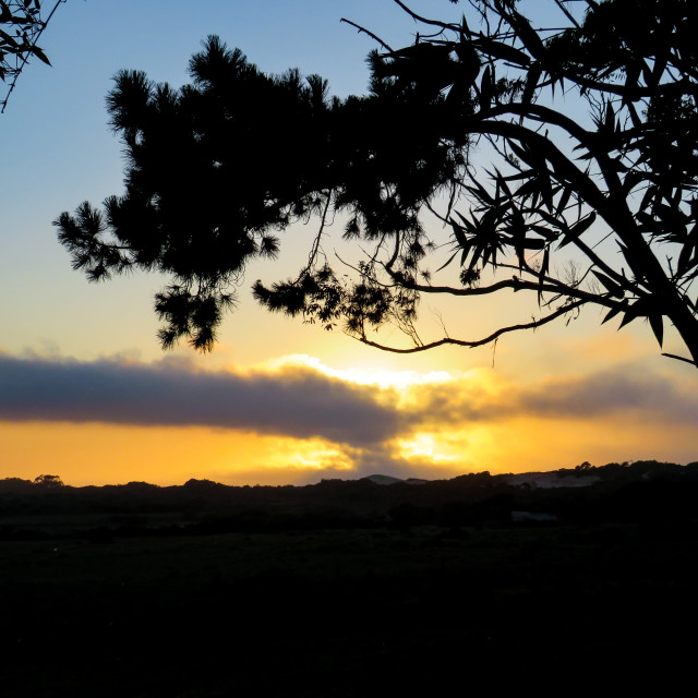 "St Francis Sunrise" stock image