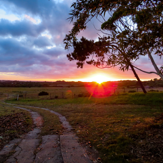 "St Francis Sunrises ^•" stock image