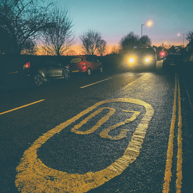 "Traffic calming" stock image