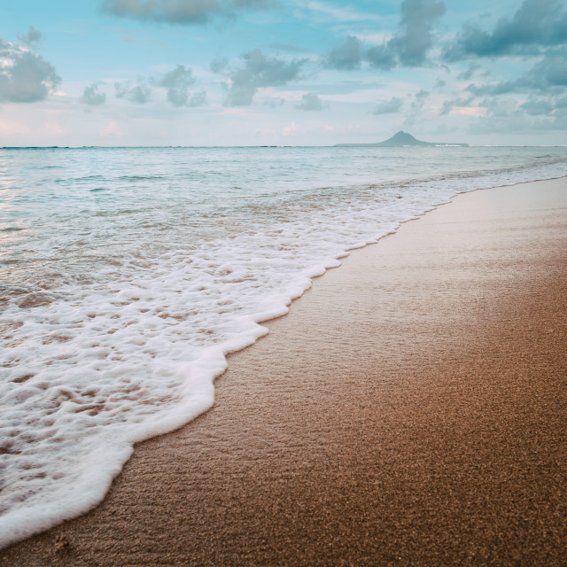 "Desert island beach (Banks Islands, Vanuatu)" stock image
