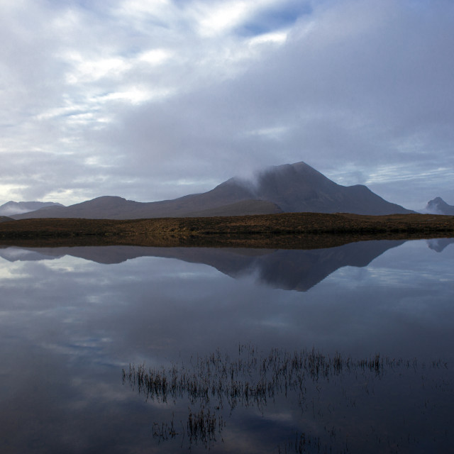 "The Lochan at Knockan, Scottish Highlands - Part II" stock image