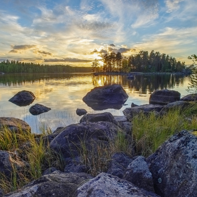 "Lake Muuruejärvi. Finland" stock image