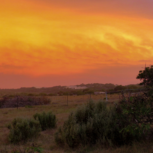 "Fire in the Sky 》《" stock image