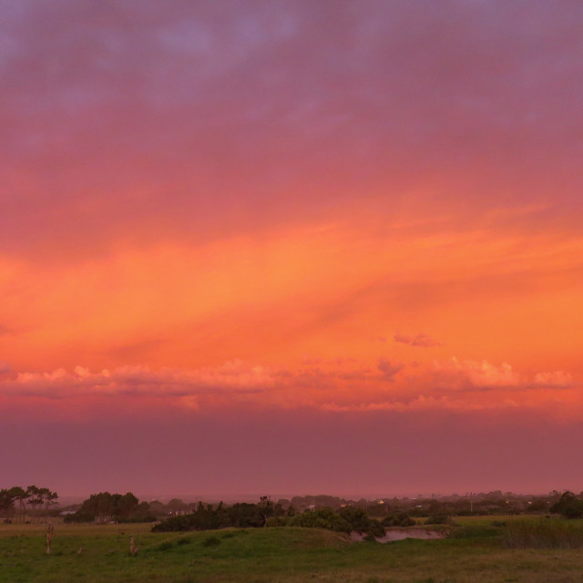 "Fire in the Sky □•" stock image