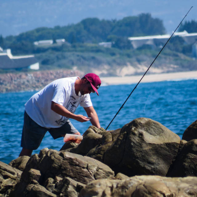 "The Big Catch" stock image