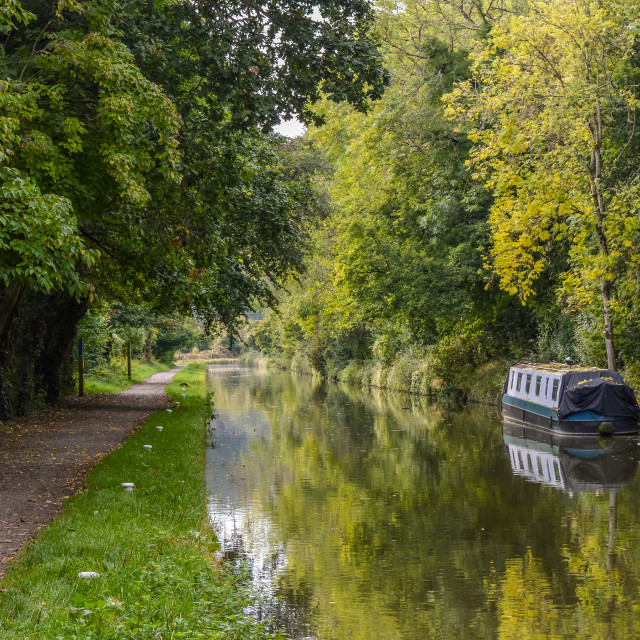 "Kennet & Avon Canal, Wiltshire, England" stock image