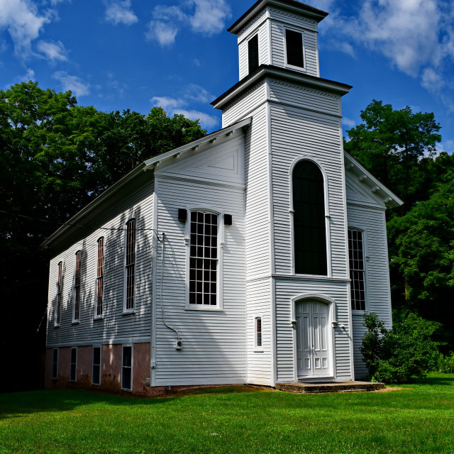 "Walpack Methodist Church" stock image