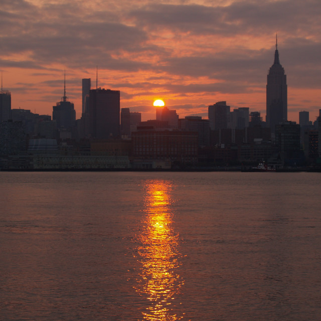 "Midtown Sunrise" stock image