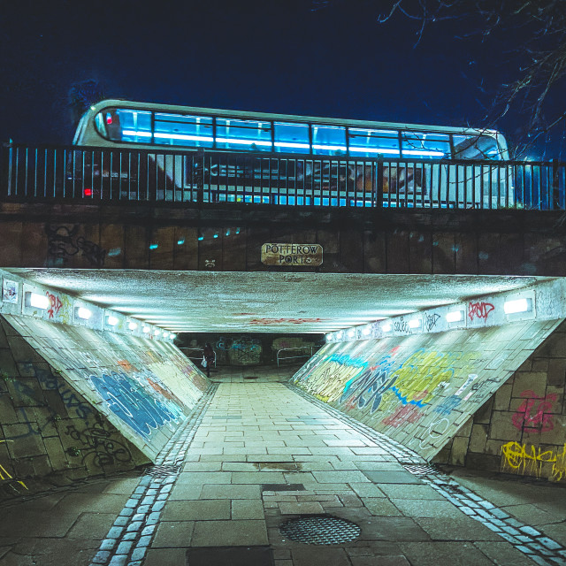 "Night Bus" stock image