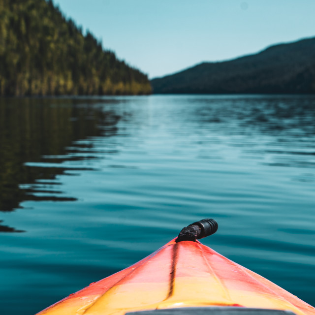 "Kayaking on Clearwater Lake" by Adam Price - $12.26 "Kayaking on Clearwater Lake" stock image
