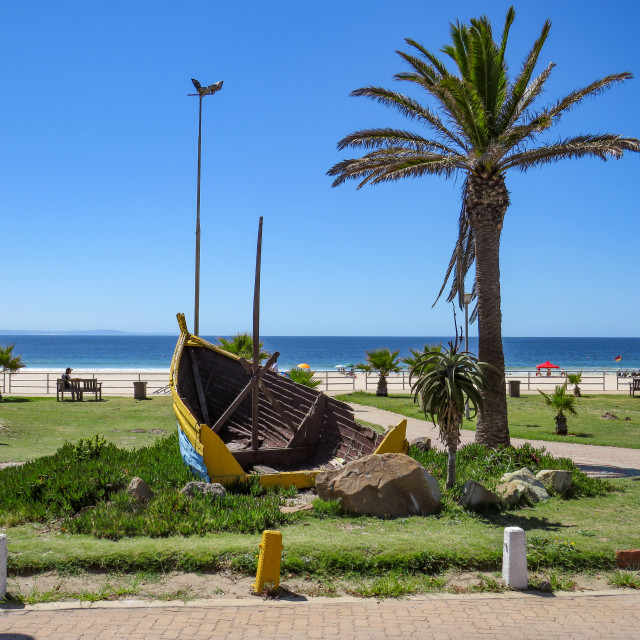 "The Main Beach •" stock image