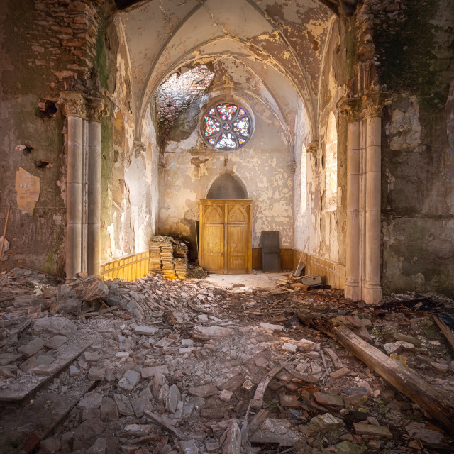 "Church in Heavy Decay" by Roman Robroek - $30.80 "Church in Heavy Decay" stock image
