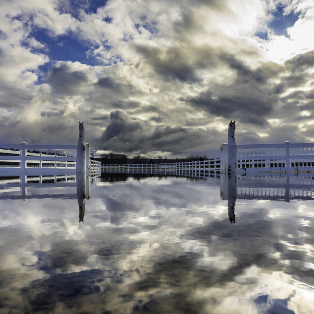 "Morning Reflections" stock image