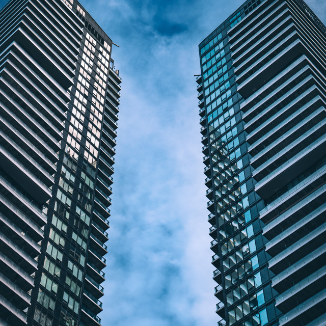 "Toronto Architecture Symmetry" stock image