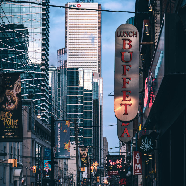 "Downtown Toronto King Street March" stock image