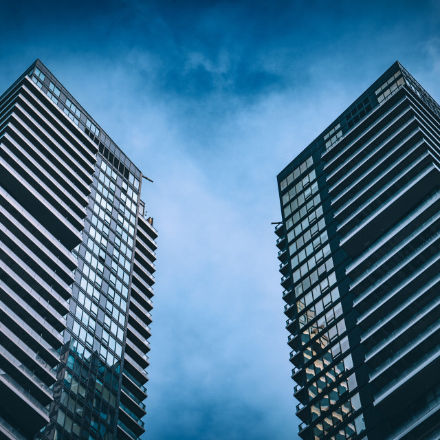 "Toronto Architecture Symmetry" stock image