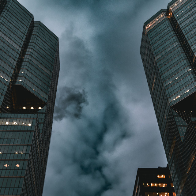 "Toronto Achitecture Symmetry Cinematic" stock image