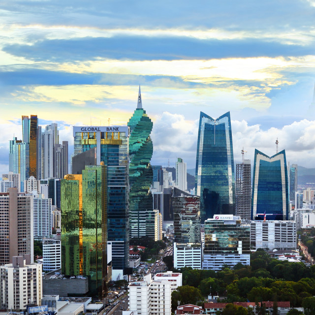 "Centro Bancario de Panama" stock image