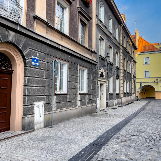 "Street Scene, Gliwice, Poland." stock image