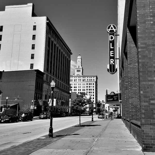 "Downtown Davenport, Iowa." by BTG Photographer - $3.09 "Downtown Davenport, Iowa." stock image