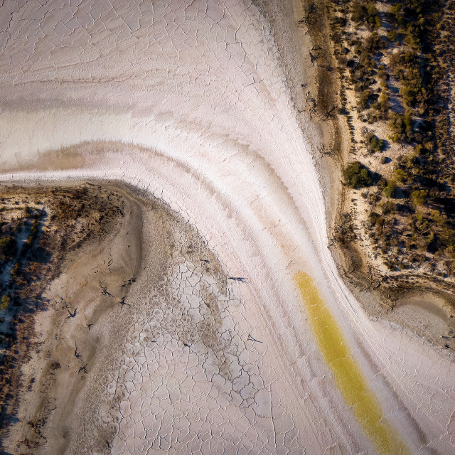"Lake Ninan Aerial 2" stock image