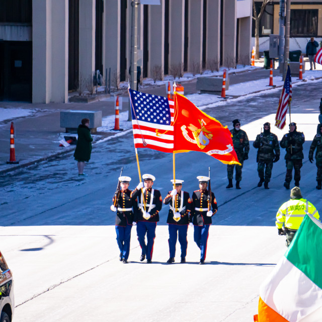 "St. Patrick's Day Parade" by BTG Photographer - $3.09 "St. Patrick's Day Parade" stock image