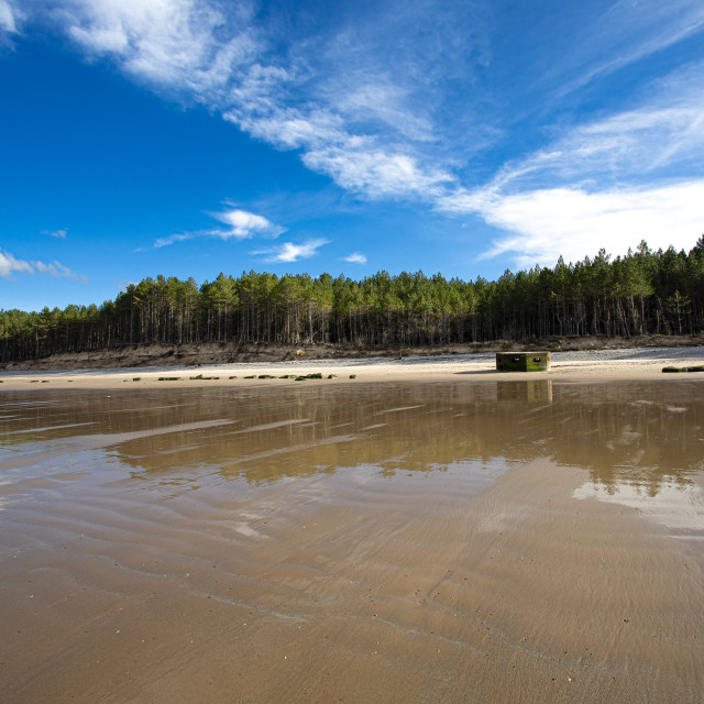 "The Beach at Roseisle, Scottish Highlands" stock image