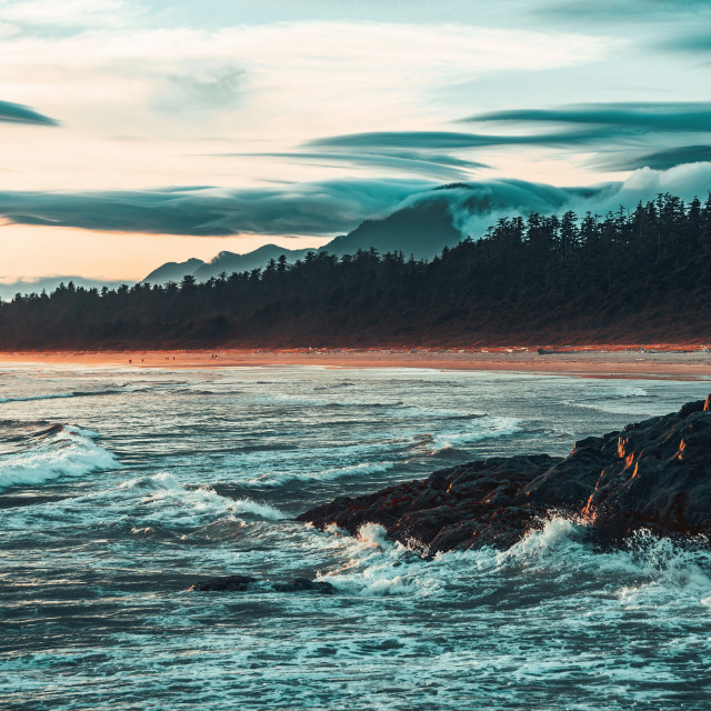 "Tofino Splashes at Sunset" by Adam Price - $12.26 "Tofino Splashes at Sunset" stock image