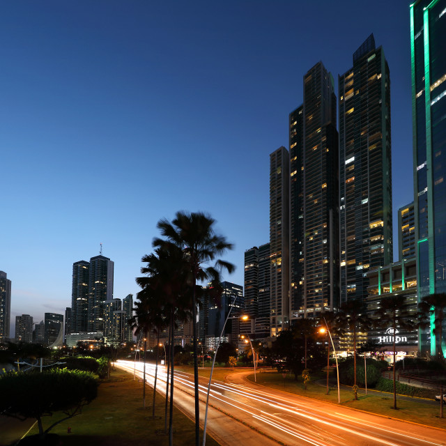 "Cinta Costera de Panama" stock image