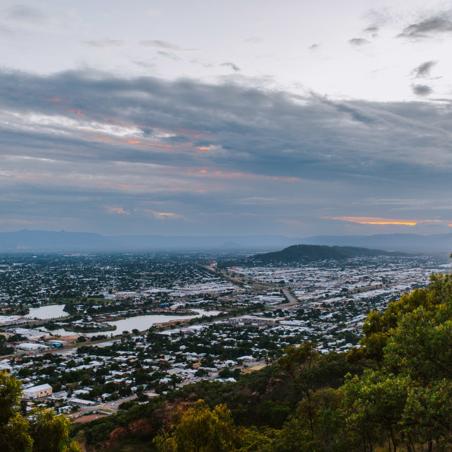 "View from Castle Hill" stock image