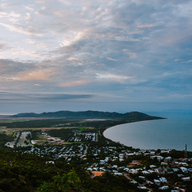 "View from Castle Hill" stock image