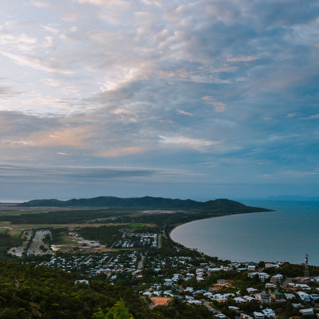 "View from Castle Hill" stock image