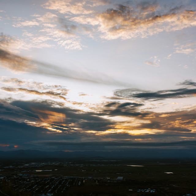 "View from Castle Hill" stock image