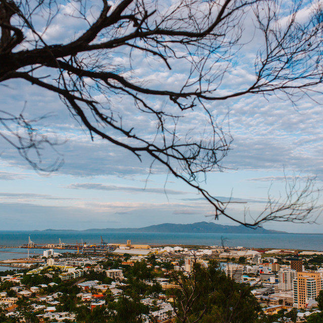 "View from Castle Hill" stock image