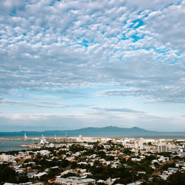 "View from Castle Hill" stock image