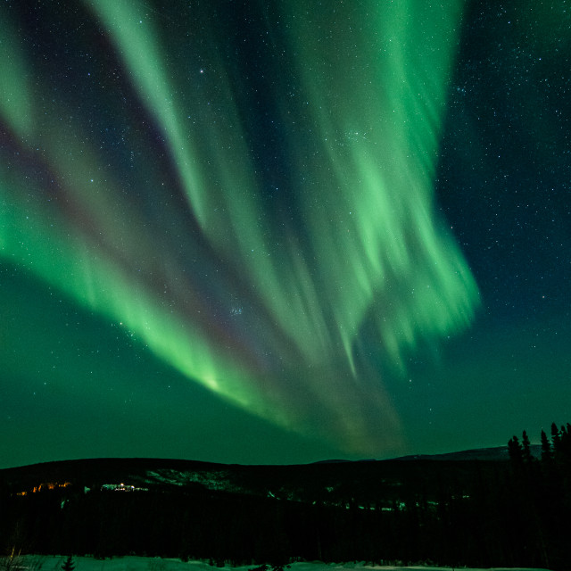"Aurora at Fairbanks" stock image
