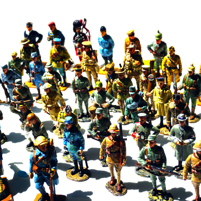 "Toy soldiers" by Amit Mendelsohn - £50.00 "Toy soldiers" stock image