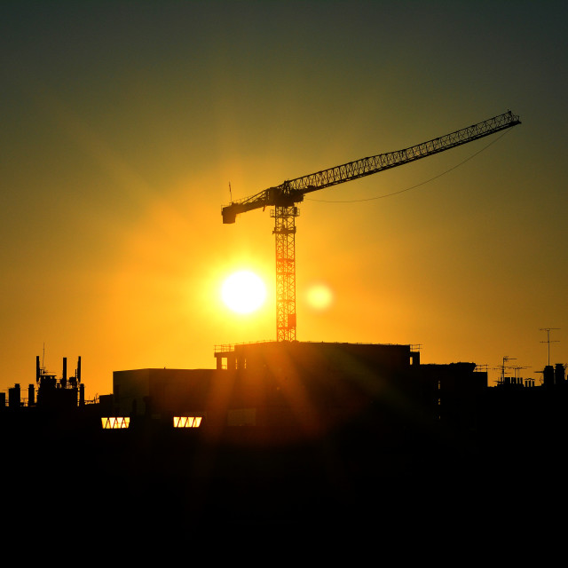 "A crane" by Amit Mendelsohn - $49.60 "A crane" stock image