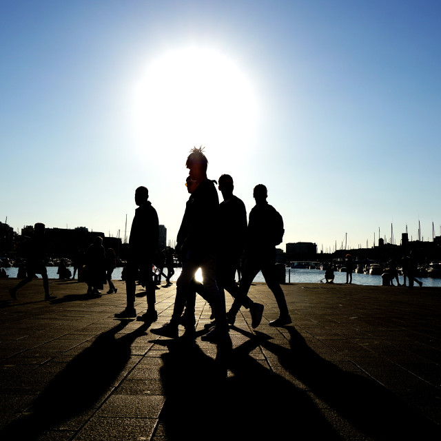 "People and silhouettes" by Amit Mendelsohn - $49.60 "People and silhouettes" stock image